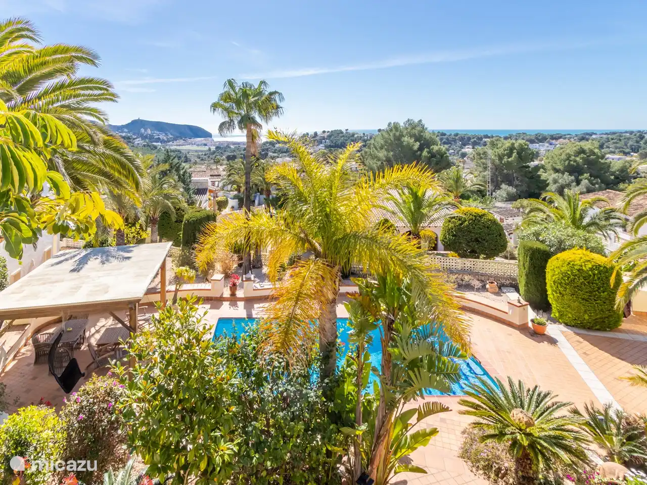 Der Blick auf die Landschaft von der Villa La Joya.
