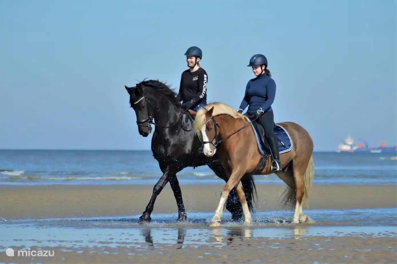 Take beach rides in the lovely evening sun on the beautiful beach of Julianadorp aan Zee.
