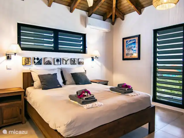 Villa Miali Ariba, Jan Thiel | Curaçao, Banda Ariba (est), Jan Thiel - maison mitoyenne Chambre à coucher