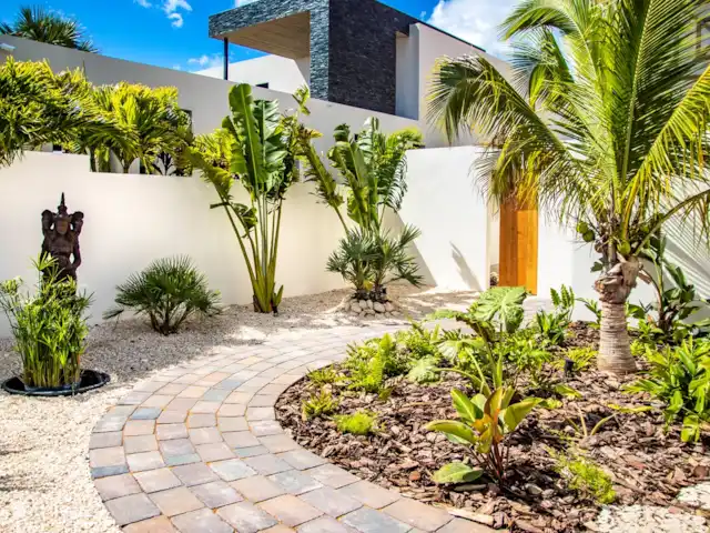 Villa Miali Ariba, Jan Thiel | Curaçao, Banda Ariba (est), Jan Thiel - maison mitoyenne Jardin