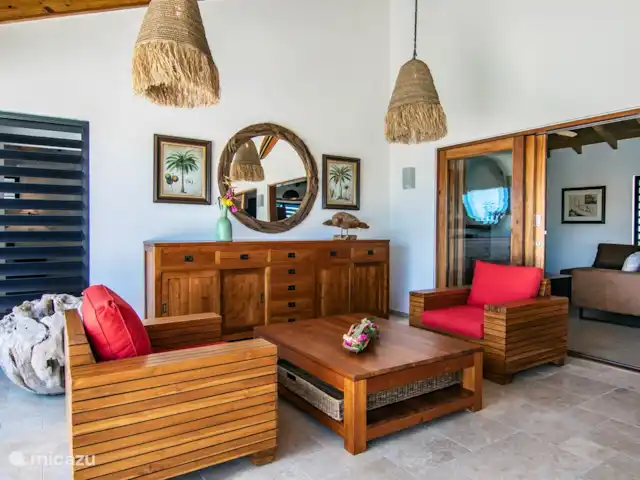 Villa Miali Ariba, Jan Thiel | Curaçao, Banda Ariba (est), Jan Thiel - maison mitoyenne Salon porche