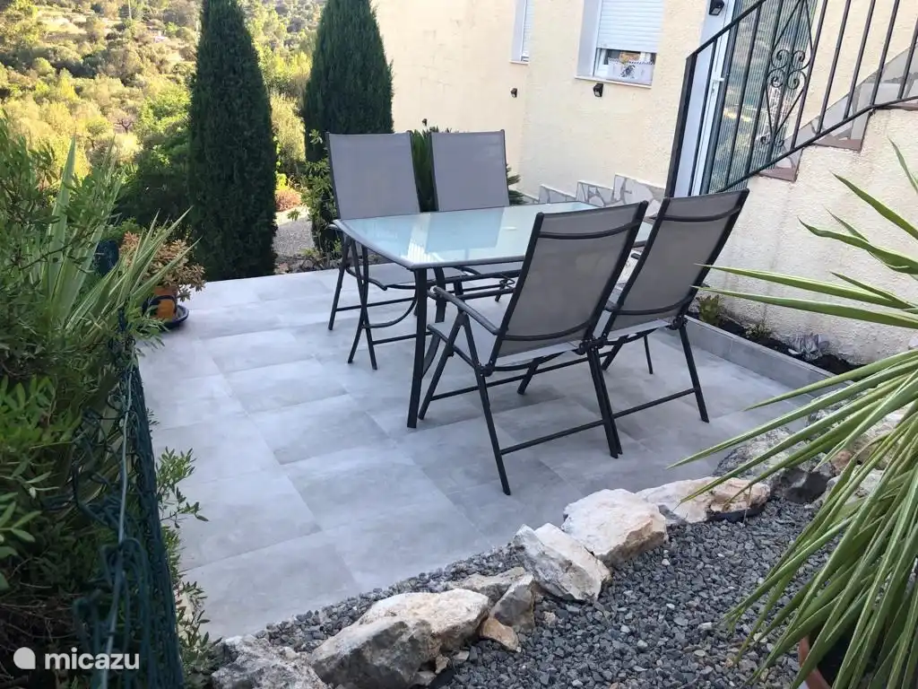 The terrace directly at the apartment where you can have a delicious breakfast.