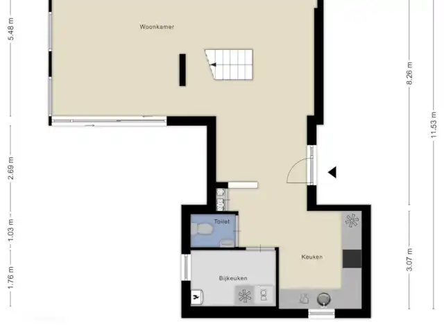 't Boshuis | Pays-Bas, Brabant-Septentrional, Baarle-Nassau - bungalow Plan du rez-de-chaussée