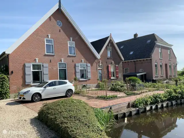 Maison au calme dans une belle campagne | Pays-Bas, Hollande méridionale, Groot Ammers - ferme Vue de face avec jardin, terrasse et parking