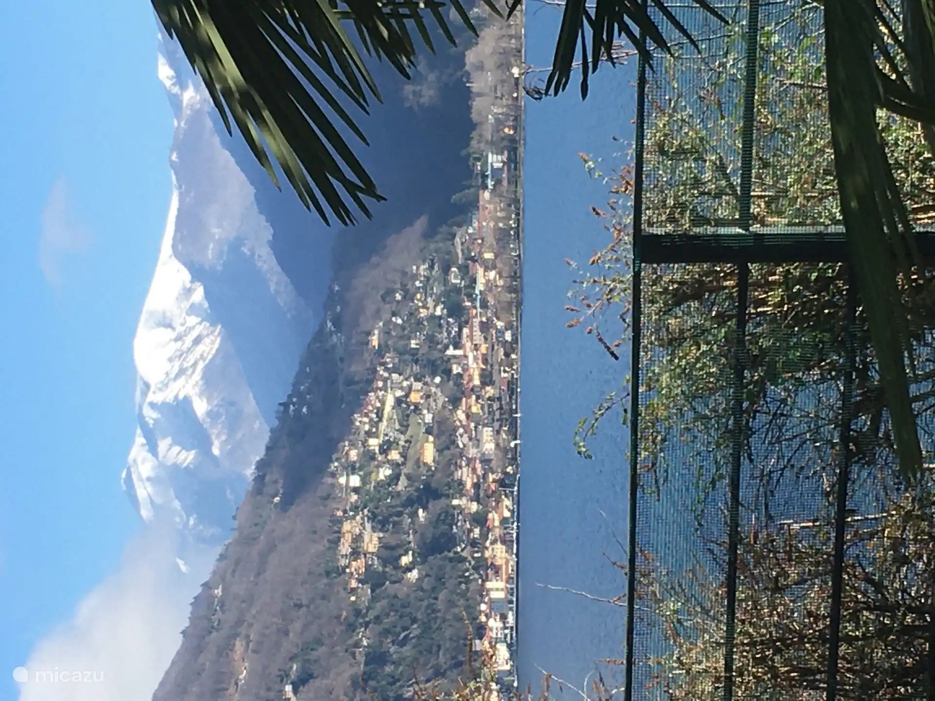 From our terrace a view of Maccagno on the other side of Lake Maggiore