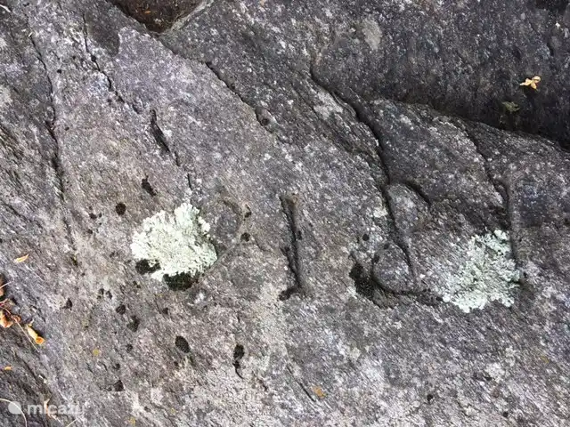 The stairs to the water were carved into the rock in 1816, as evidenced by this age-old indication of the year.
