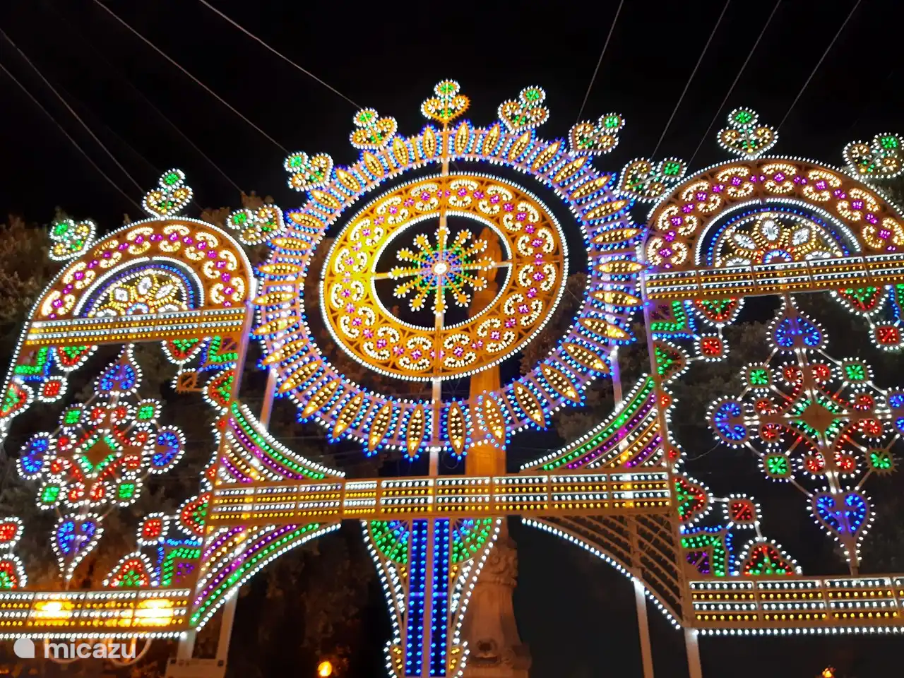 &#39;Luminarie&#39; the typical Puglian party lighting.