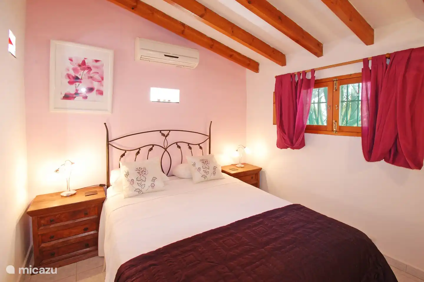 Jedes Schlafzimmer hat seine typische Farbe.