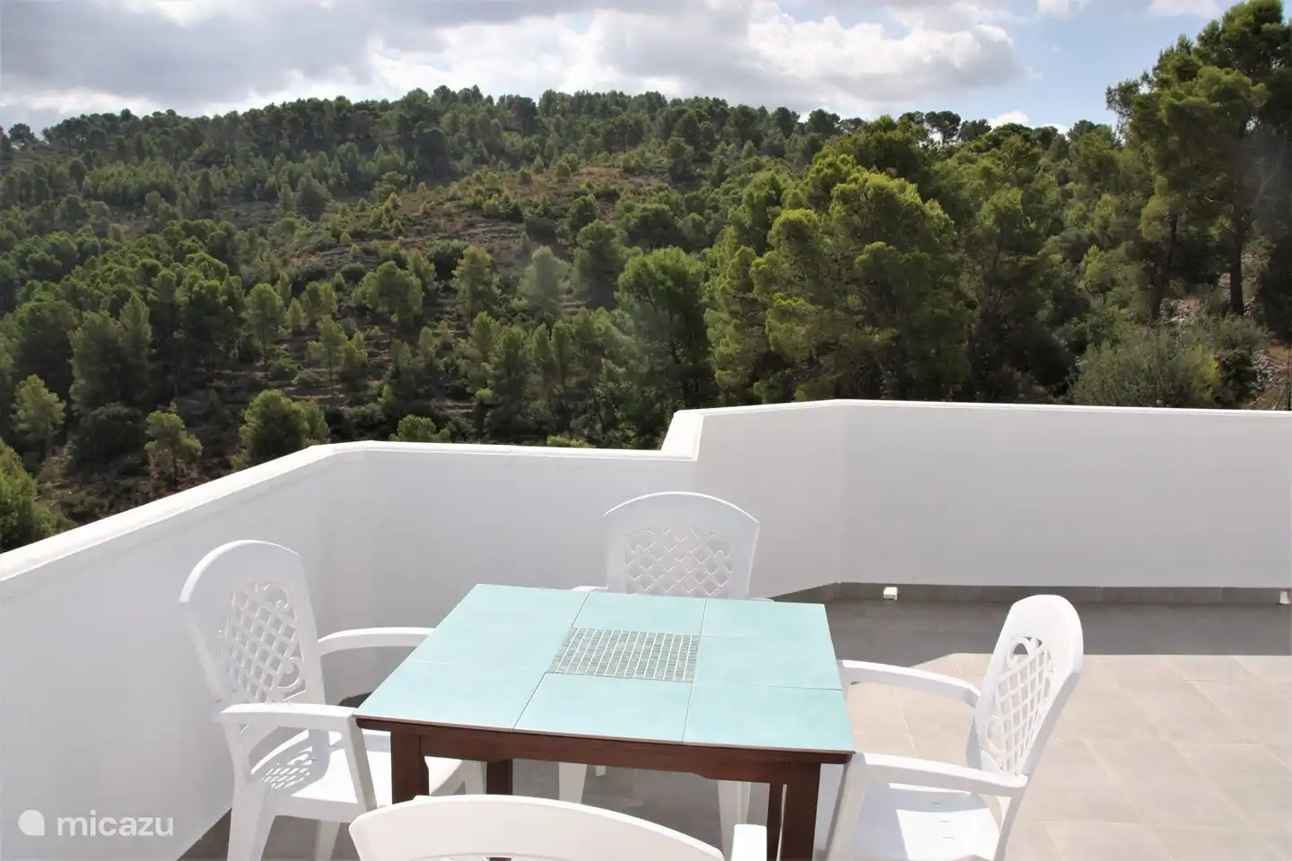 Setzen Sie sich auf die gro&#223;z&#252;gige Dachterrasse mit toller Aussicht