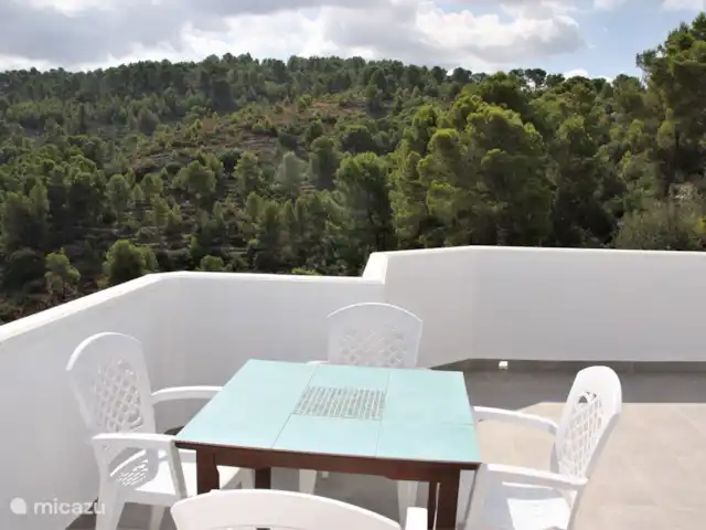 Casa Rena huren in Spanje, Costa Blanca, Orba - villa Zitje op het ruime dakterras met geweldig uitzicht