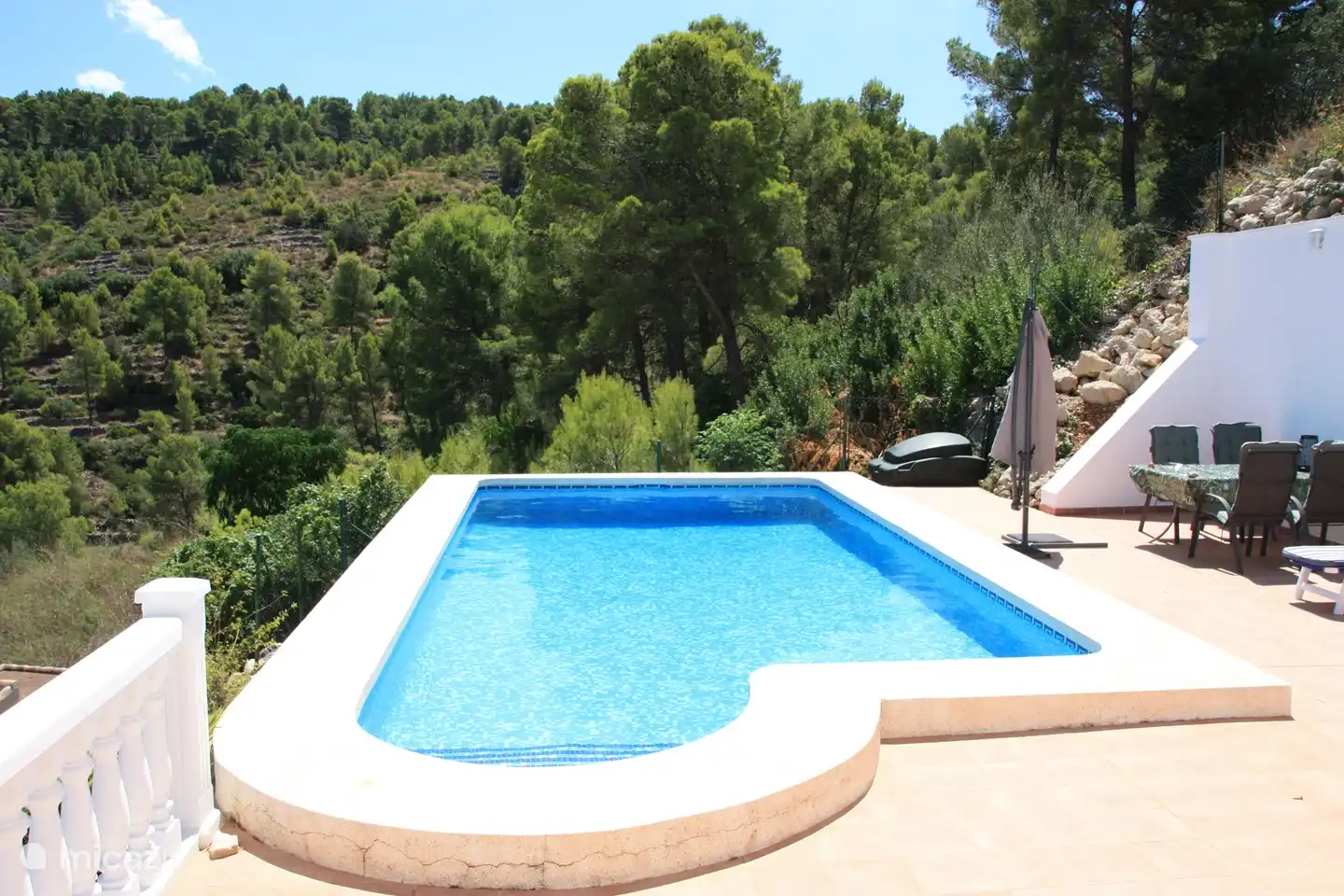 Der private Swimmingpool von 8x4 Metern