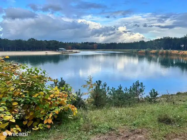 Maison forestière Nunspeet B40 | Pays-Bas, Gueldre, Nunspeet - maison de vacances Le lac de sable en octobre