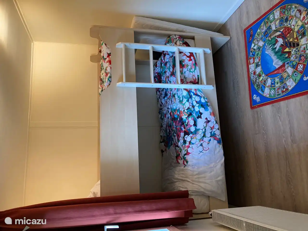 3e slaapkamer met stapelbed