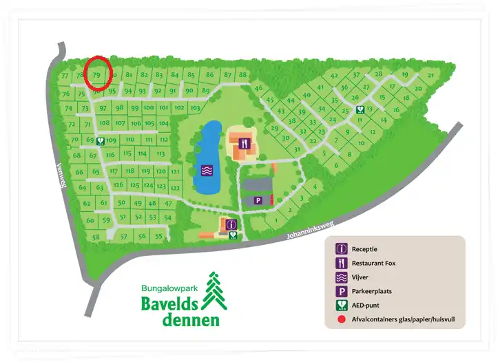 Indeling vakantiepark