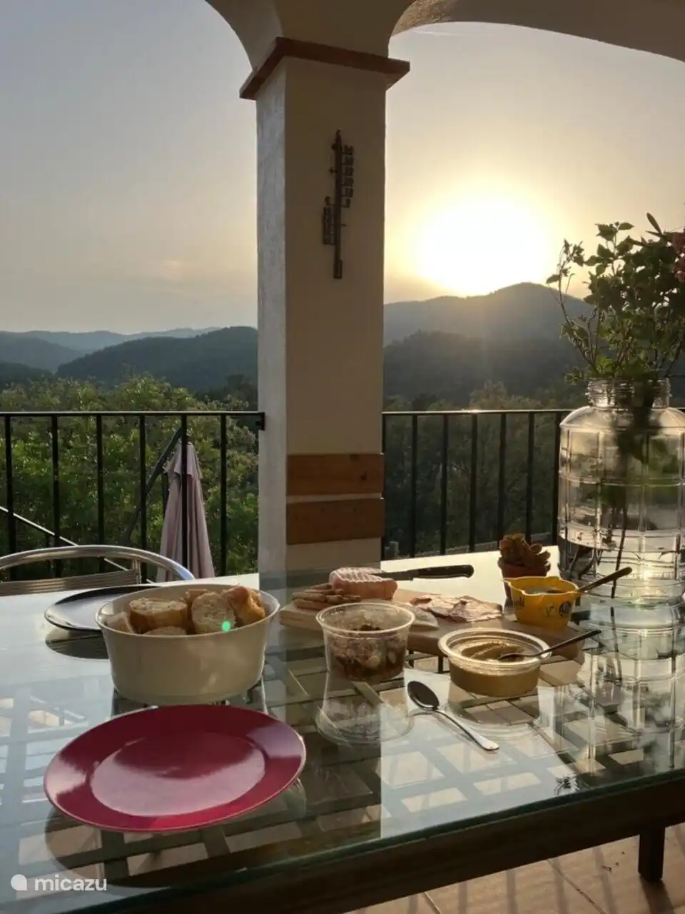 Sonnenuntergangsterrasse