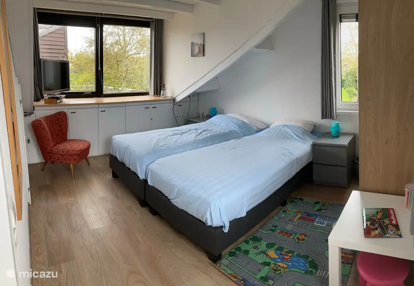 Schlafzimmer 1.OG, 2 Boxspringbetten