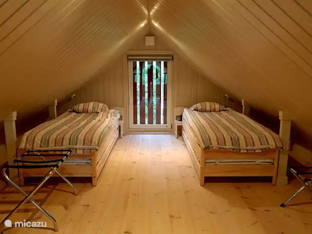 Chalet du lac Agundaborg | Suède, Småland, Ljungby - gîte / cottage Le loft où vous pouvez dormir avec 2 ou 4 personnes selon la taille du groupe