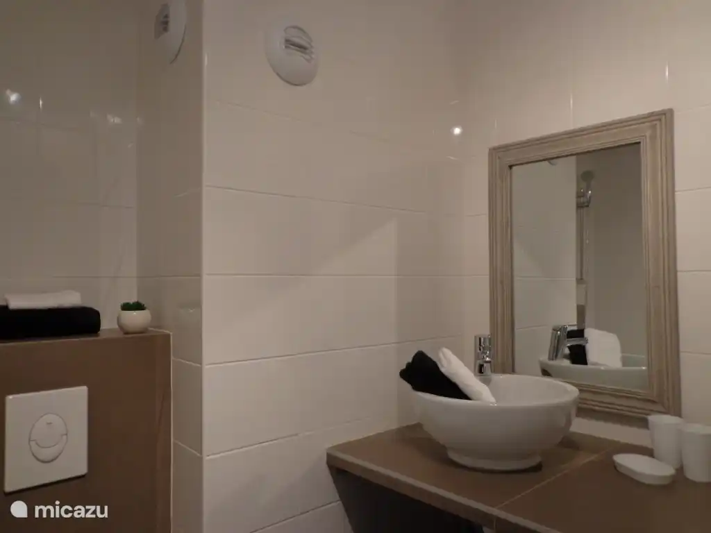 Badezimmer - Toilette - Waschbecken - Waschmaschine