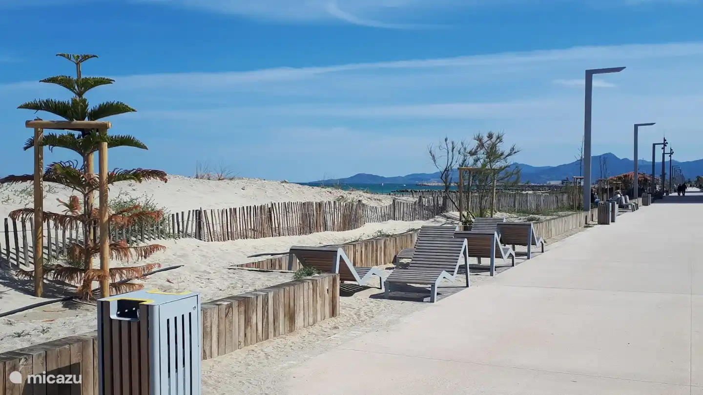 Gehweg Saint Cyprien Plage