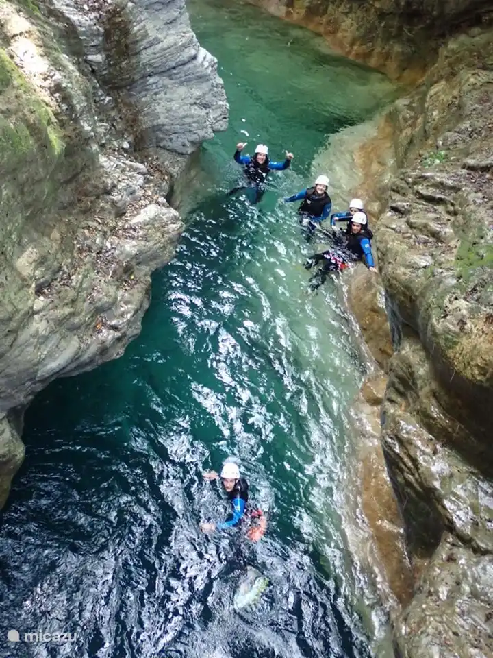 Spectaculaire Canyoning bij Rochetta Nervina 