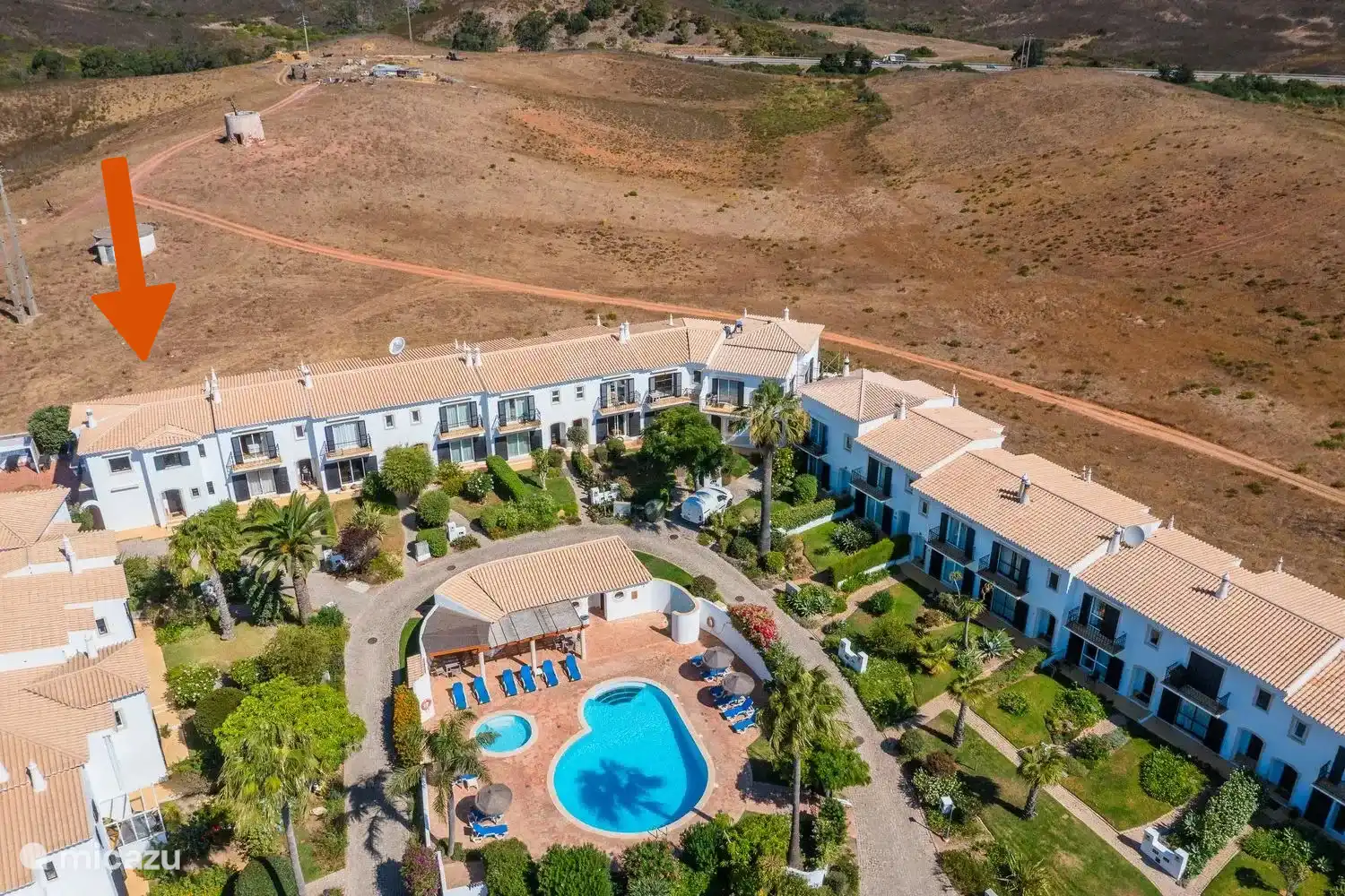 Draufsicht auf das Haus