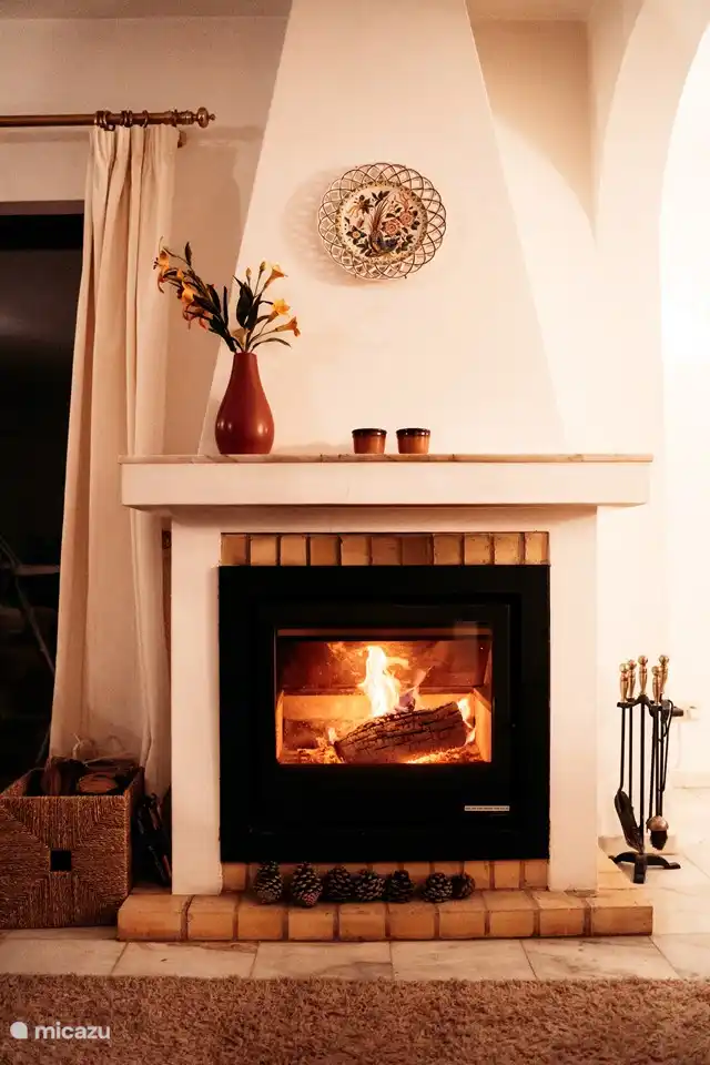 Kamin im Wohnzimmer