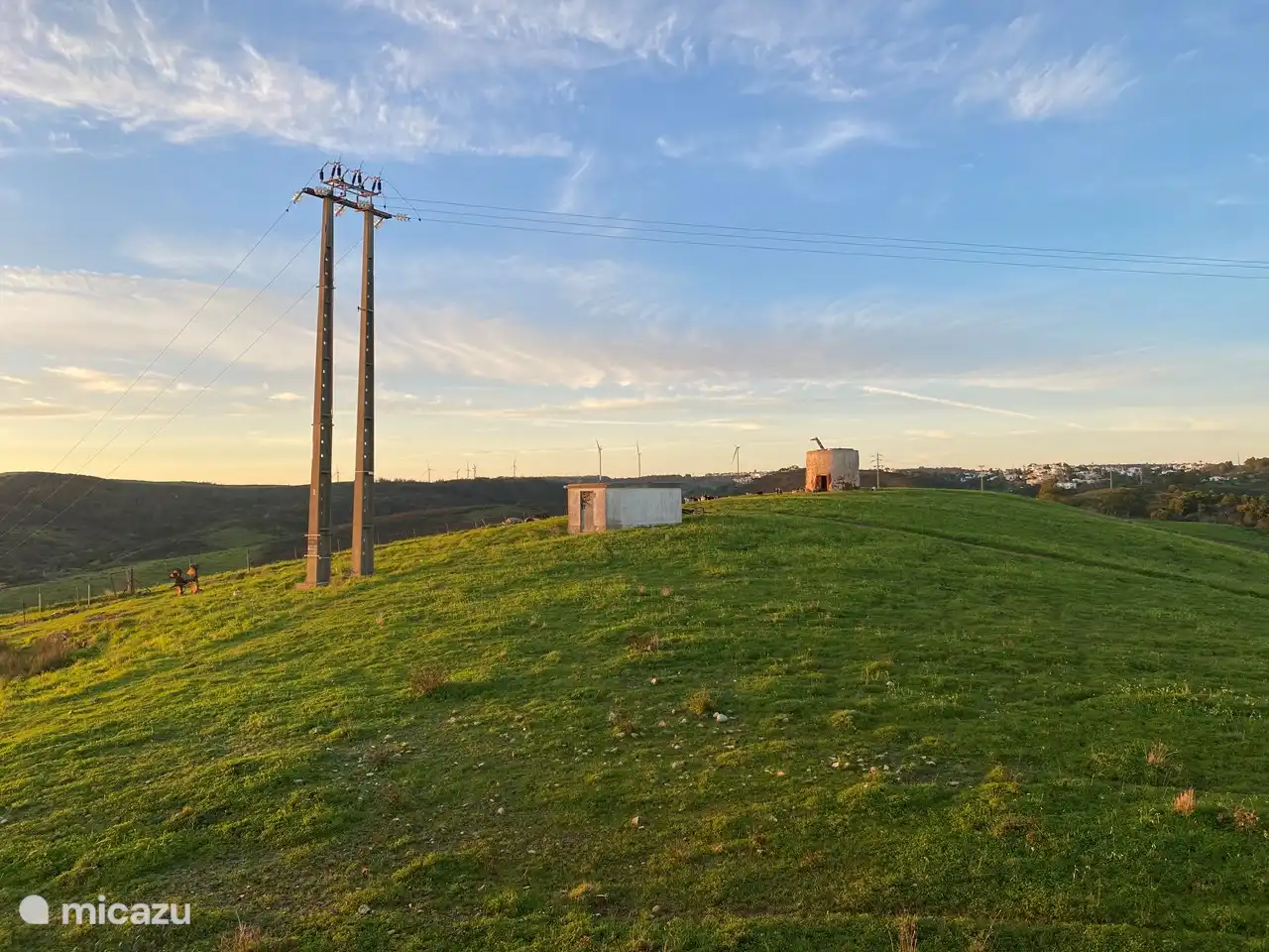 Blick über den Hügel, wo oft die Ziegen grasen