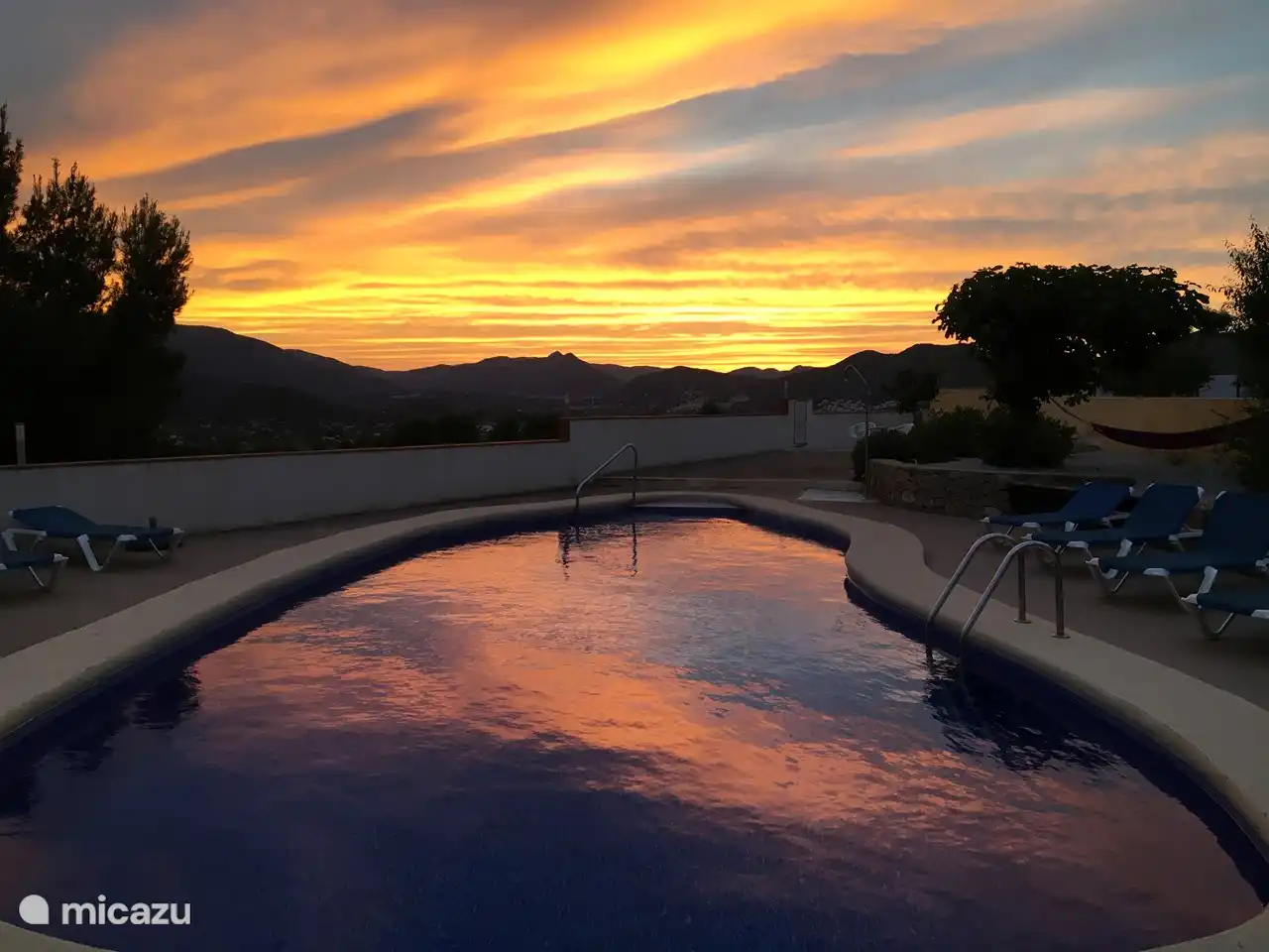 Light show in the evening