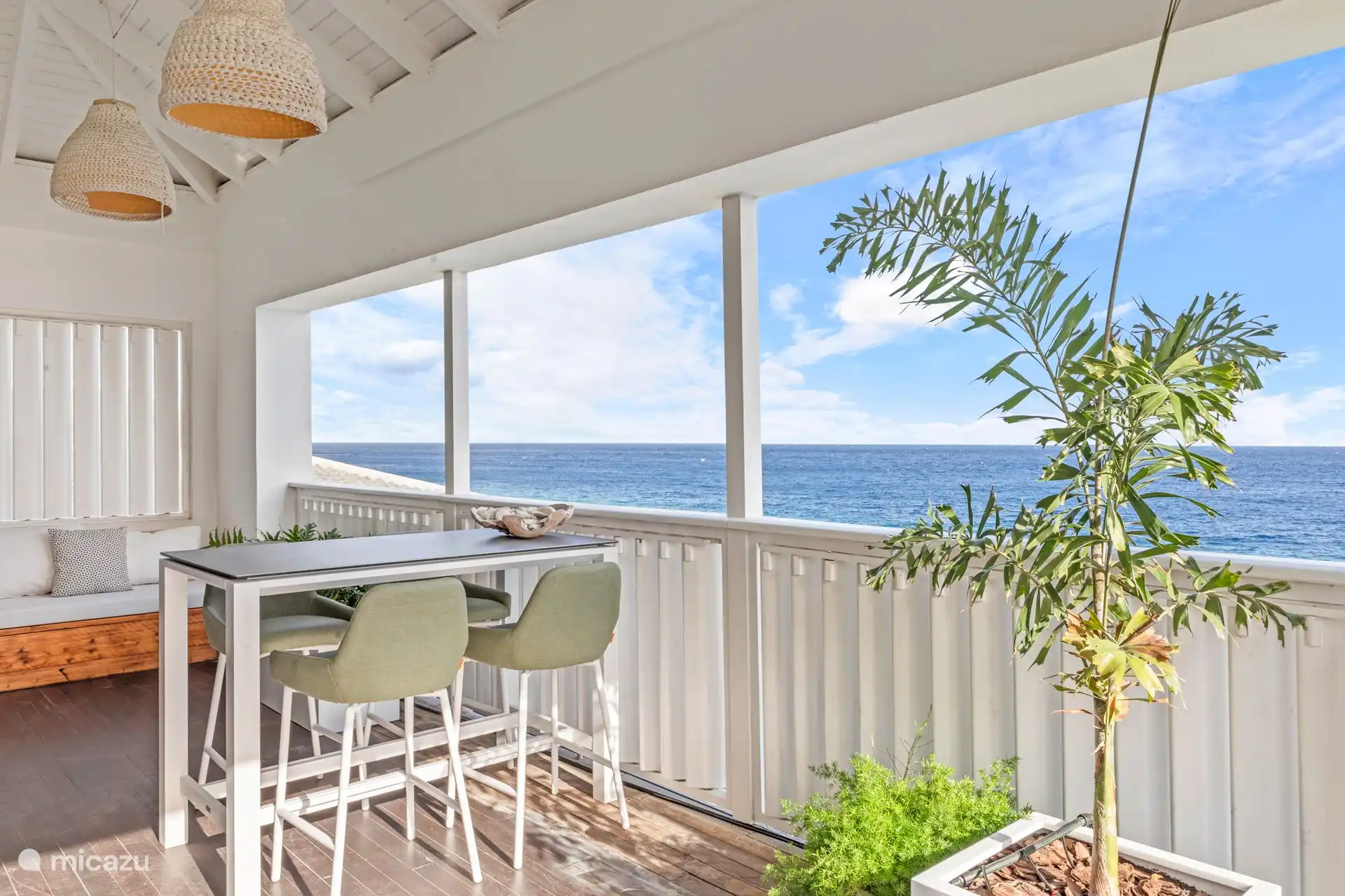 terrace with sea view