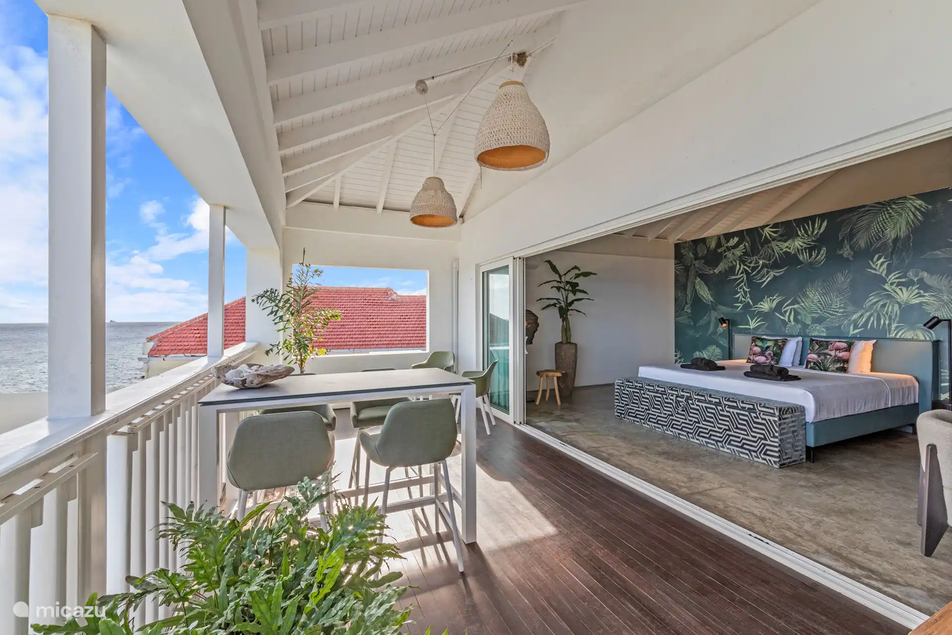 terrace with bedroom