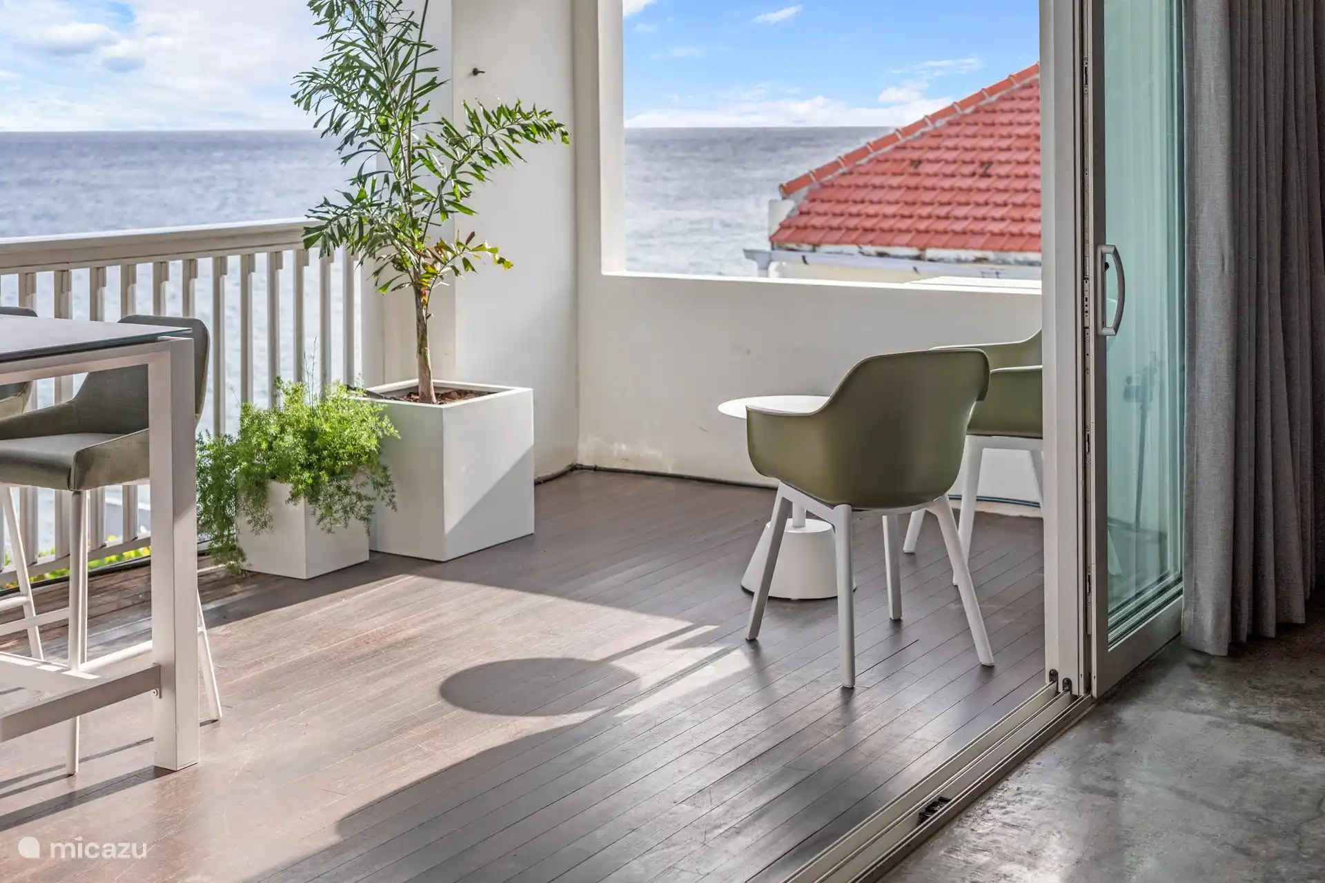 terrace with sea view