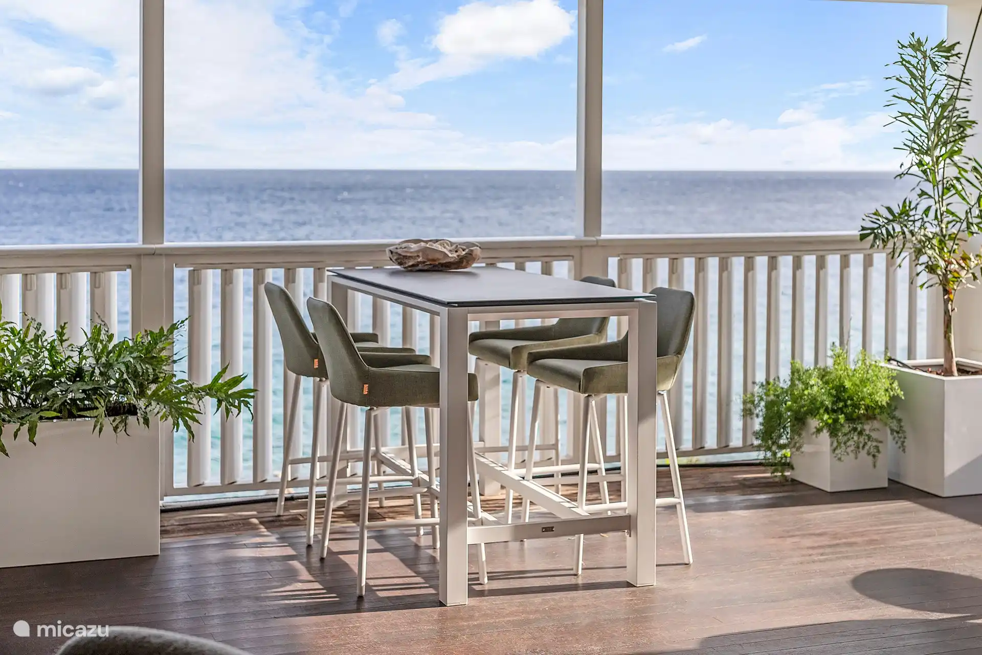 terrace with sea view