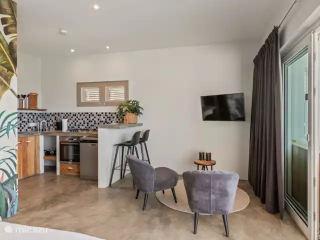 Location de Vacances Curaçao, Curaçao-Centre, Willemstad, appartement - Suite vue mer PM78 Vue de la cuisine