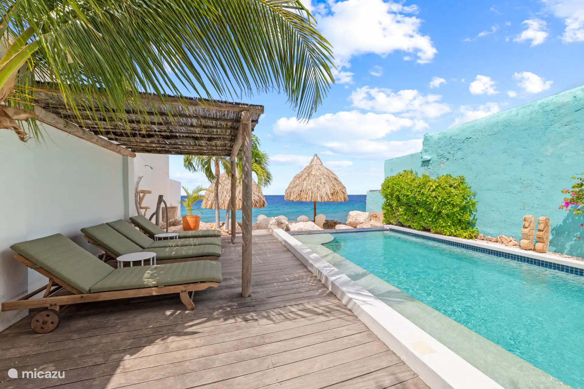 swimming pool with sun terrace
