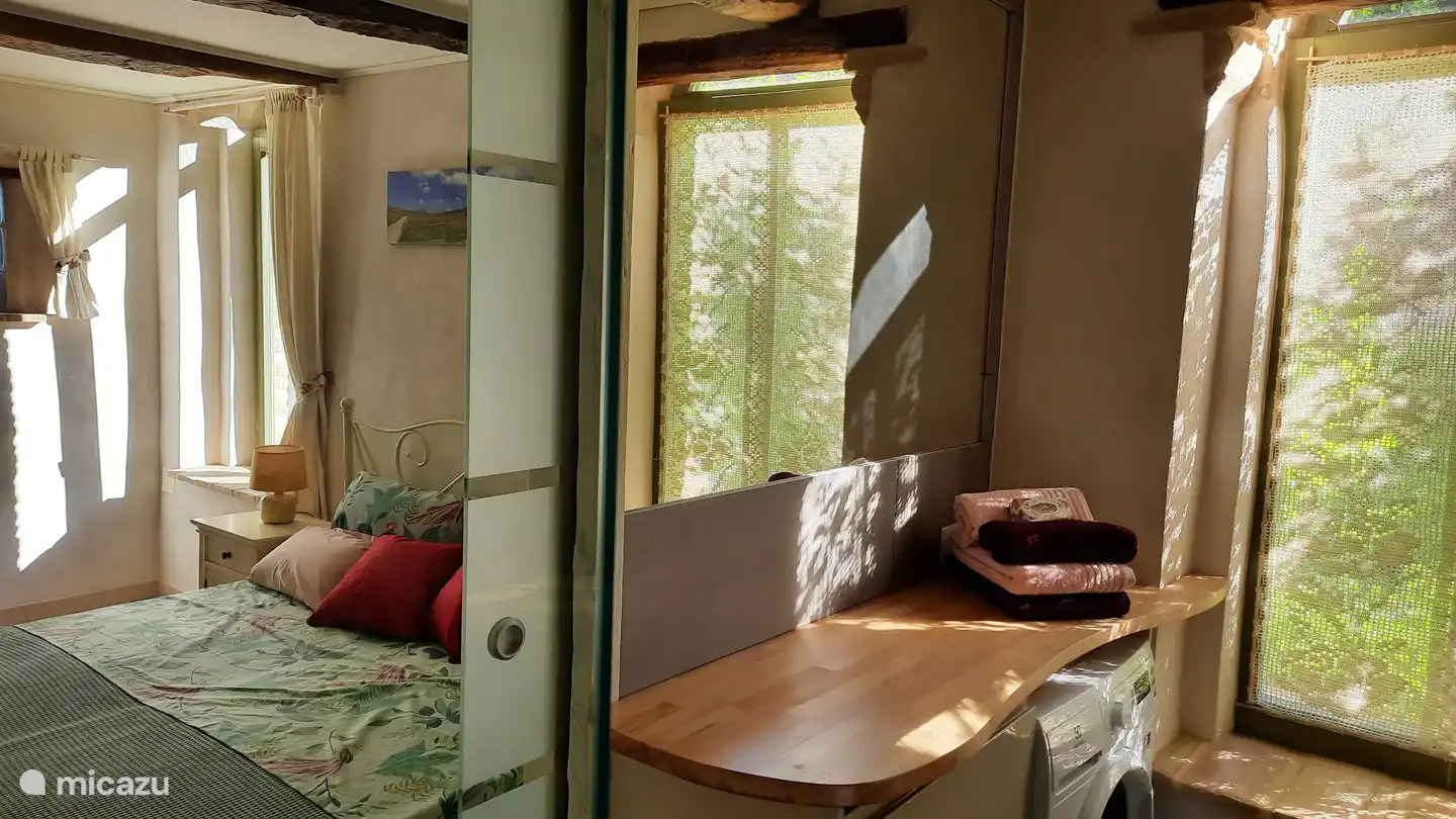 En Suite bathroom 1. With walk-in massage shower, luxury toilet with Silent Close Glasses, Washing machine, large mirror, Moisture-responsive fan.