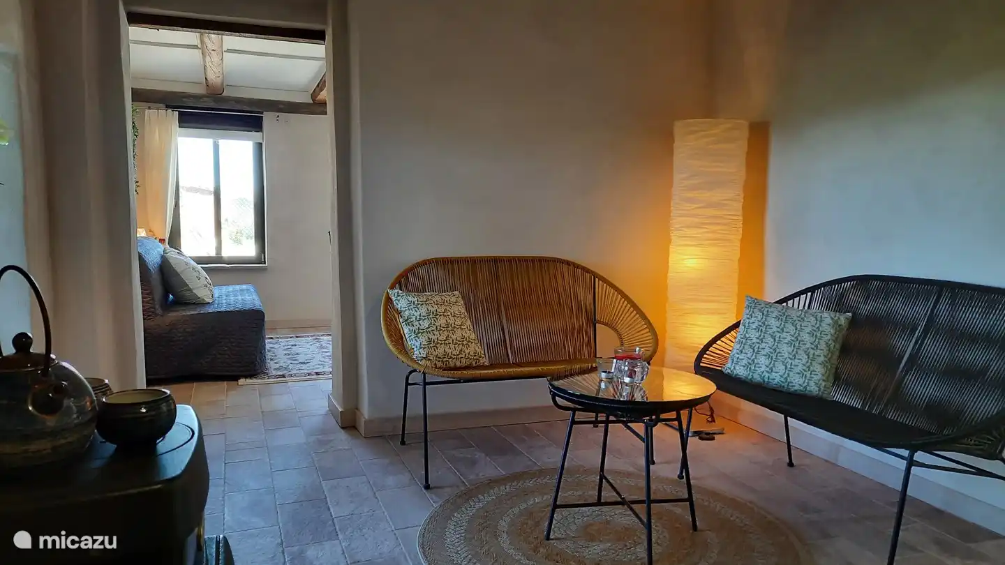 Indoor seating area for cooler days.