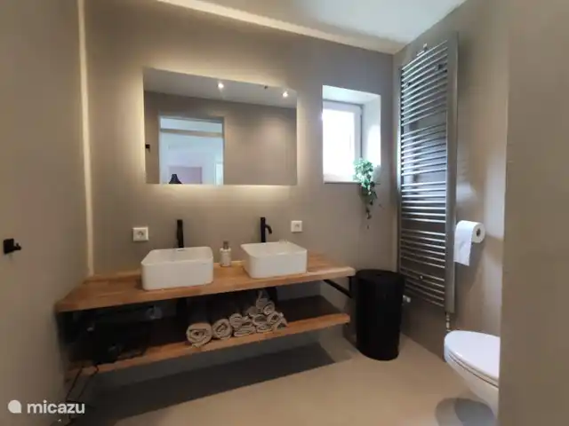 Sjun Limburg huren in Nederland, Limburg, Simpelveld - vakantiehuis Vooraanzicht badkamer met toilet