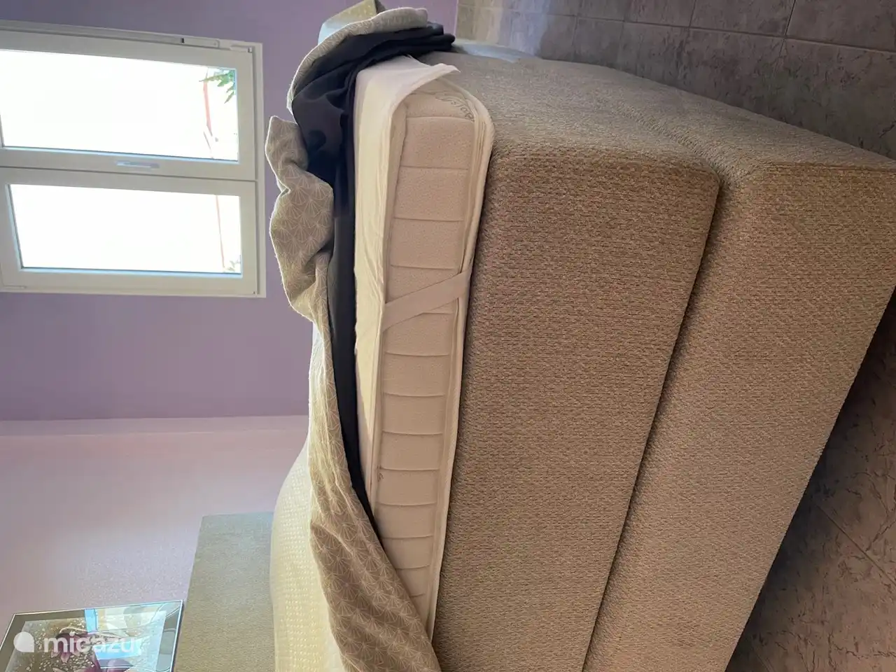 boxspring met een dubbele matras 