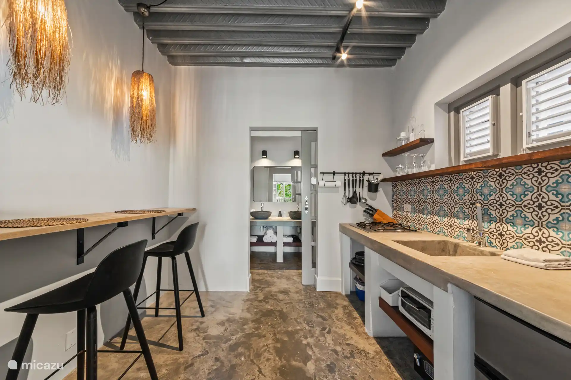kitchen with dining area