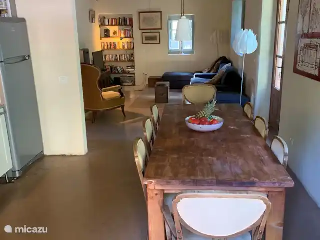 Al Monte en Italia, Toscana, Partigliano - villa De eettafel in de keuken