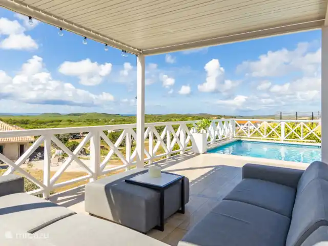 villa en Curazao, Bandabou (oeste), Fontein – Villa Sosega *Vista Única* Vista desde el salón