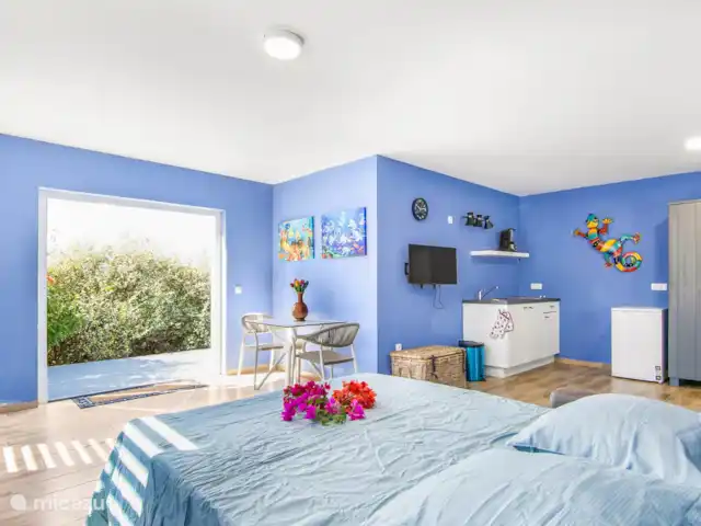 villa en Curazao, Bandabou (oeste), Fontein – Villa Sosega *Vista Única* ¡Dormitorio 2 del apartamento en la parte inferior de la villa!