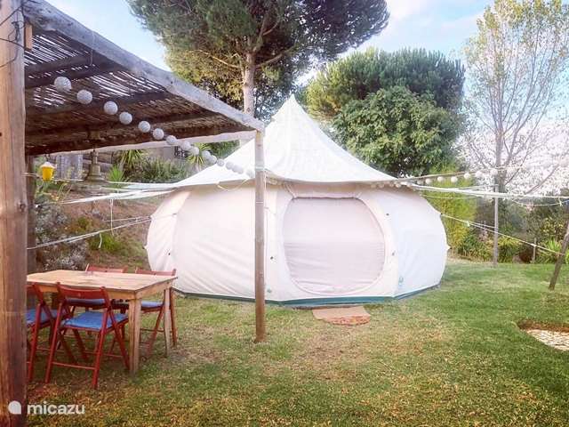 Holiday home in Portugal – glamping / safari tent / yurt The Lotus glamping tent