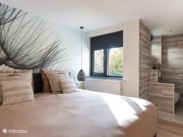 Villa NAMI en Países Bajos, Overijssel, Denekamp - casa vacacional Dormitorio con baño en suite