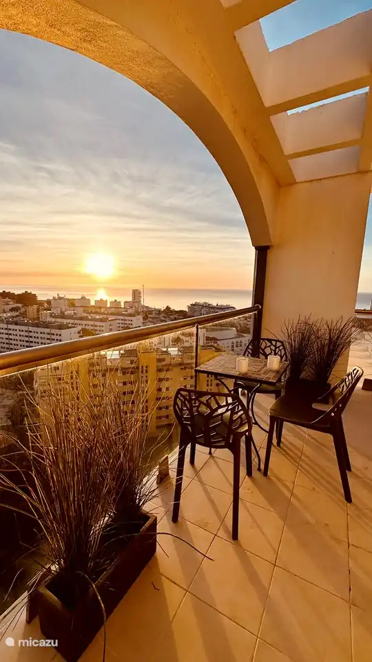 Spectacular sunrise from your balcony.