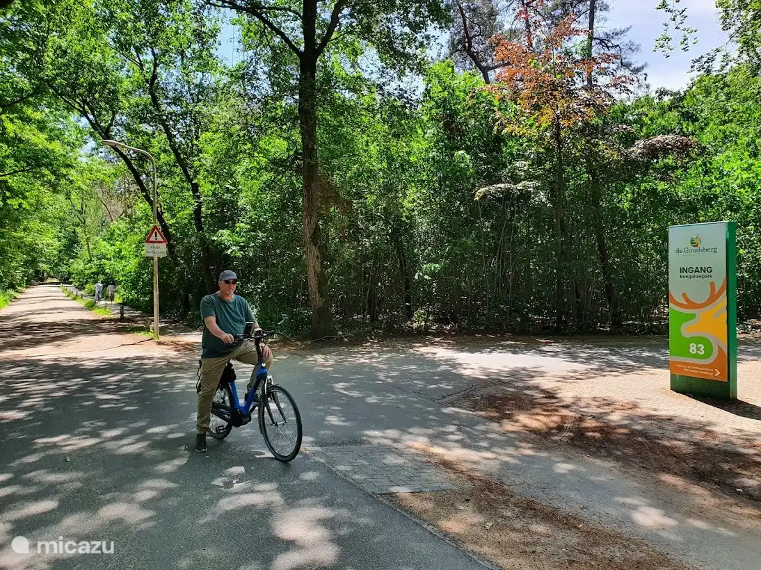 Entrada del parque de bungalows.