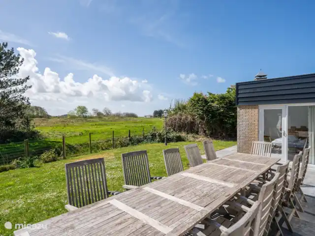 Villa de luxe Texel 8-10 pers Krim 95 | Pays-Bas, Texel, De Cocksdorp - maison de vacances 1ère terrasse avec BBQ fixe au Sud-Ouest