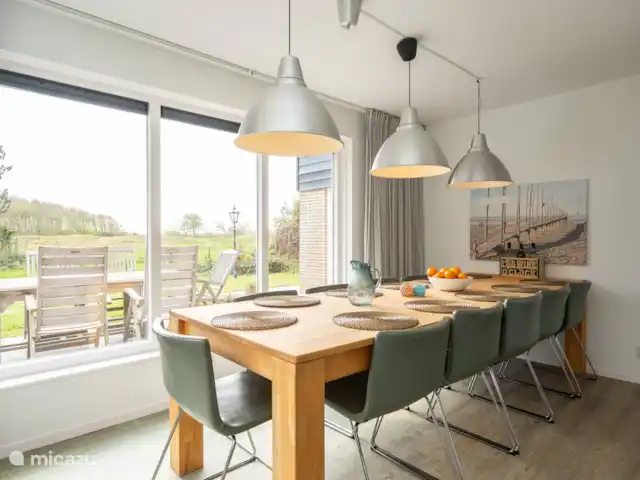 Villa de luxe Texel 8-10 pers Krim 95 | Pays-Bas, Texel, De Cocksdorp - maison de vacances Salle à manger avec des vues fantastiques