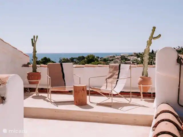 Le June Boutique Villa Benissa | Espagne, Costa Blanca, Benissa - villa Terrasse sur le toit de The June avec vue panoramique sur la mer