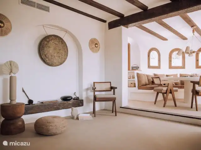 Le June Boutique Villa Benissa | Espagne, Costa Blanca, Benissa - villa Salon et salle à manger de l’appartement La Fustera